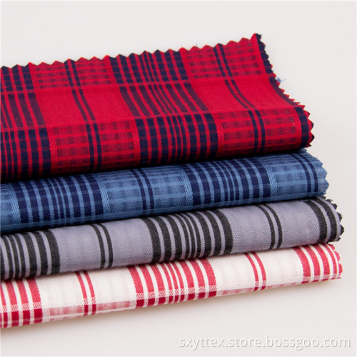 Yarn Dyed Checked Cotton Fabrics For Dress